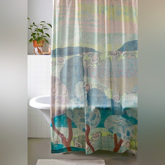 Urban Outfitters Bath Melati Landscape Shower Curtain Poshmark